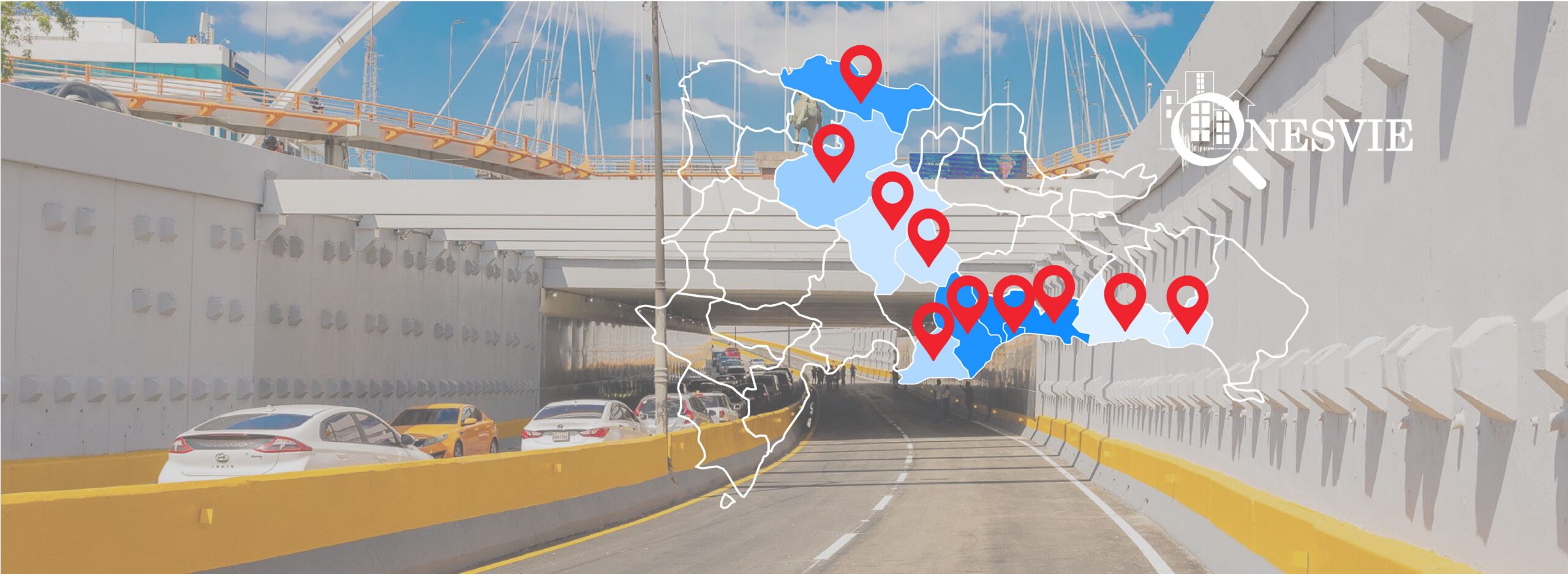 Mapa interactivo con datos de evaluaciones realizadas a puentes nacionales